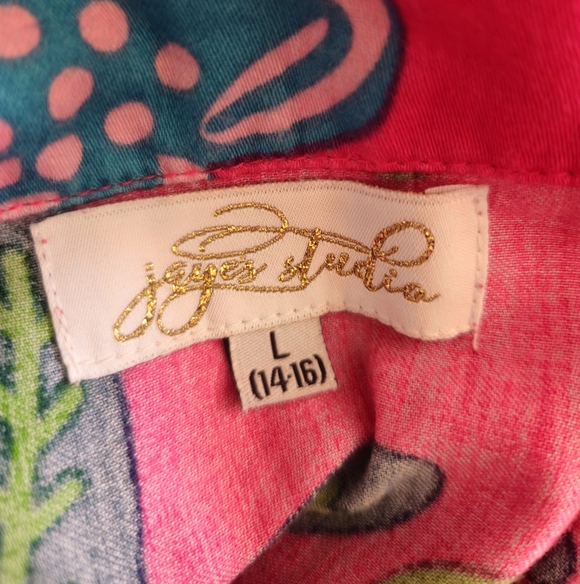 Jaye's Studio Pink Floral Sateen Pajama Set Size L - Picture 2 of 6